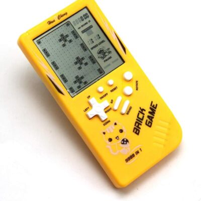 Yellow Retro Game Console with 9999 Built-In Games