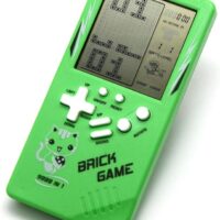 Retro Game Console with 9999 Built-In Games. Play all your favorites like Tetris, Pac-Man, and Donkey Kong. Small and easy to carry.